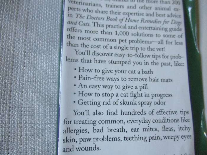 THE DOCTORS BOOK OF HOME REMEDIES FOR DOGS AND CATS
