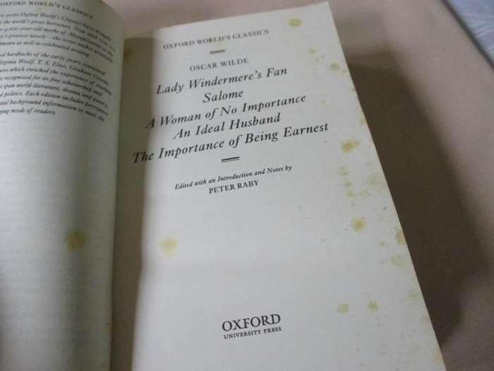 THE IMPORTANCE OF BEING EARNEST and Other Plays - OXFORD WORLD'S CLASSICS