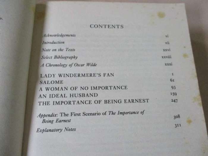 THE IMPORTANCE OF BEING EARNEST and Other Plays - OXFORD WORLD'S CLASSICS