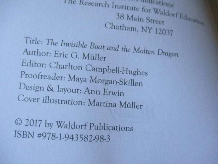 THE INVISIBLE BOAT AND THE MOLTEN DRAGON - BOOK TWO - ERIC G MULLER