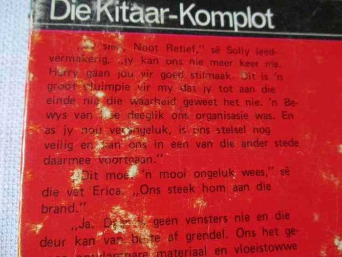 DIE KITAAR-KOMPLOT - JASPER M CLOETE  - KLUB 707
