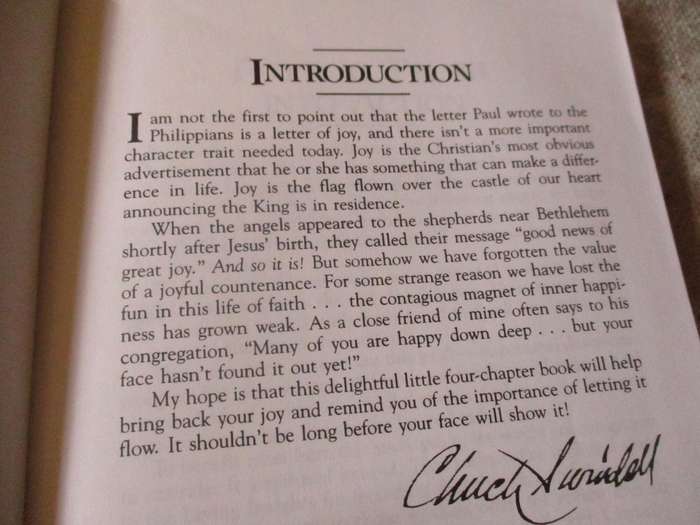 MAYBE IT'S TIME TO LAUGH AGAIN - EXPERIENCE OUTRAGEOUS JOY - CHARLES R SWINDOLL