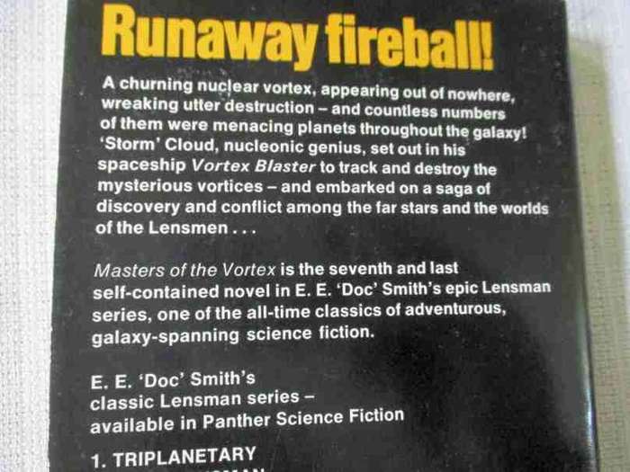 MASTERS OF THE VORTEX - E.E. DOC SMITH'S CLASSIC LENSMAN SERIES - PANTHER SCIENCE FICTION