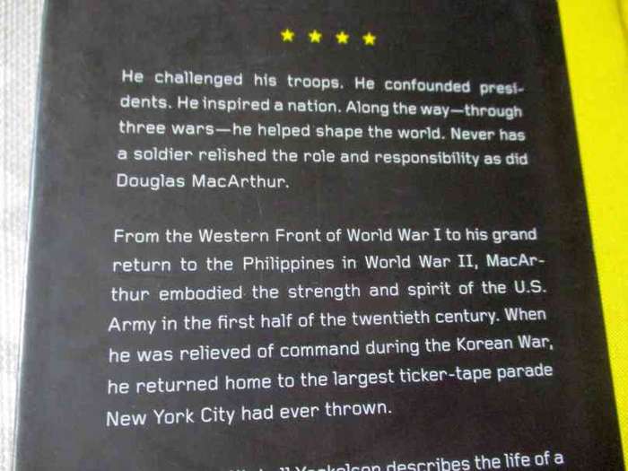 MACARTHUR - AMERICA'S GENERAL - MITCHELL YOCKELSON - THE GENERALS