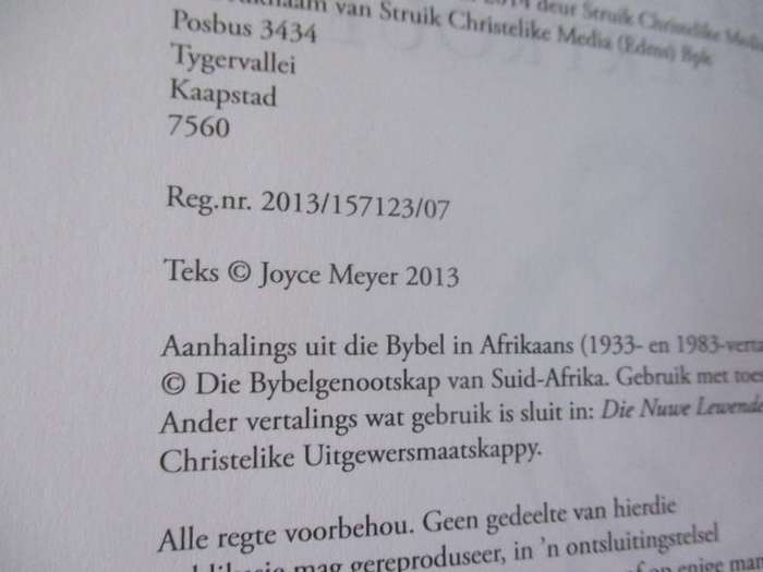 MA-WEES MET SELFVERTROUE - LEI JOU GESIN MET GOD SE KRAG EN WYSHEID - JOYCE MEYER