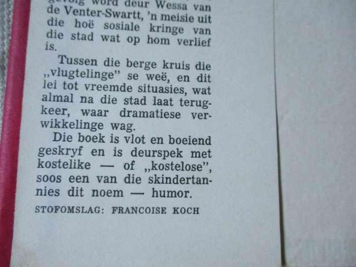 MEISIE VAN DIE BERGE - SATS OOSTHUIZEN