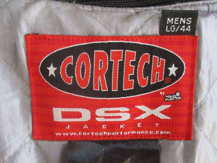 VINTAGE CORTECH DENIM DSX MEN'S BIKERS JACKET INCLUDING PADS.SIZE LARGE