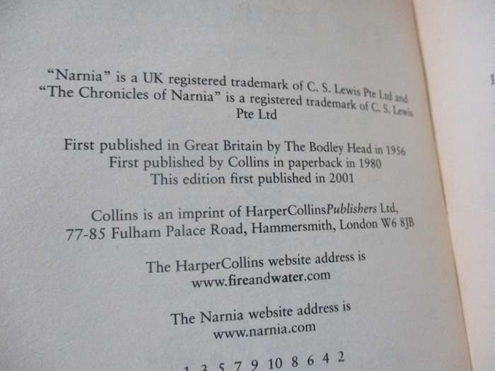THE LAST BATTLE - THE CHRONICLES OF NARNIA - C.S. LEWIS