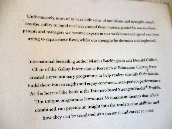 NOW TO DISCOVER YOUR STRENGTHS - HOW TO DEVELOP YOUR TALENTS ... - MARCUS BUCKINGHAM