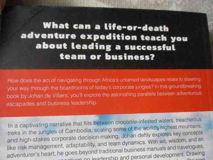 OVERLANDING THROUGH THE BOARDROOM - USING ADVENTURE PRINCIPLES FOR SUCCESS ... - JOHAN DE VILLIERS