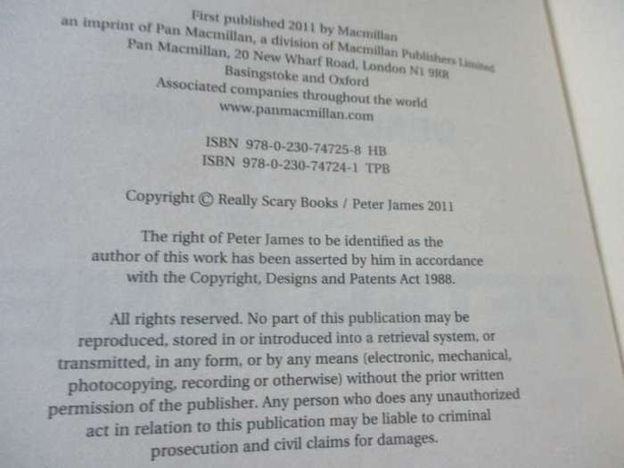 DEAD MAN'S GRIP - PETER JAMES