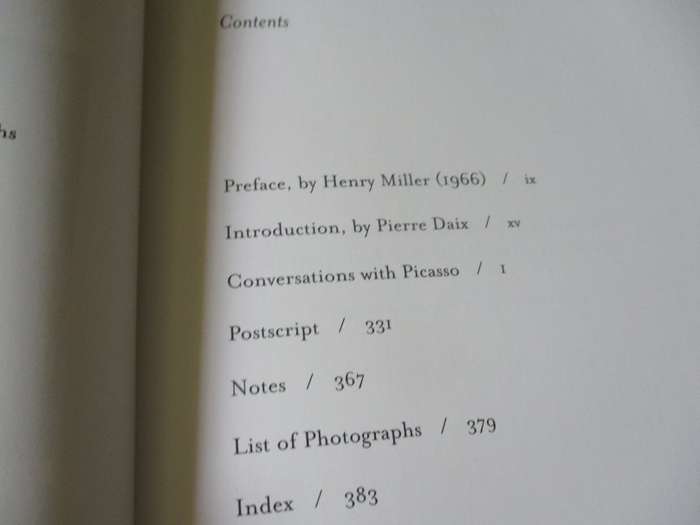 CONVERSATIONS WITH PICASSO - BRASSAI - TRANSLATED BY JANE MARIE TODD - UNIVERSITY OF CHICAGO PRESS