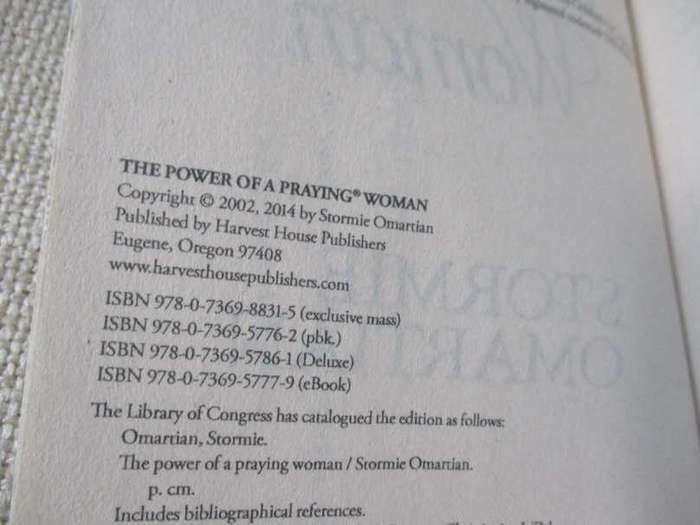 THE POWER OF A PRAYING WOMAN - STORMIE OMARTIAN