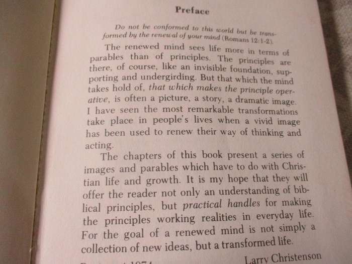 THE RENEWED MIND - LARRY CHRISTENSON