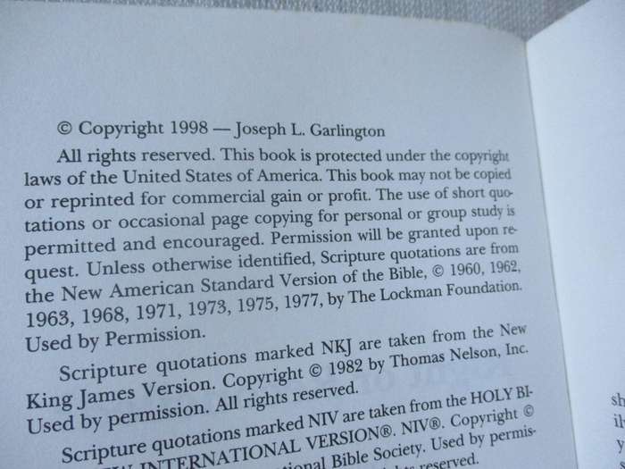 RIGHT OR RECONCILED ? - JOSEPH L GARLINGTON