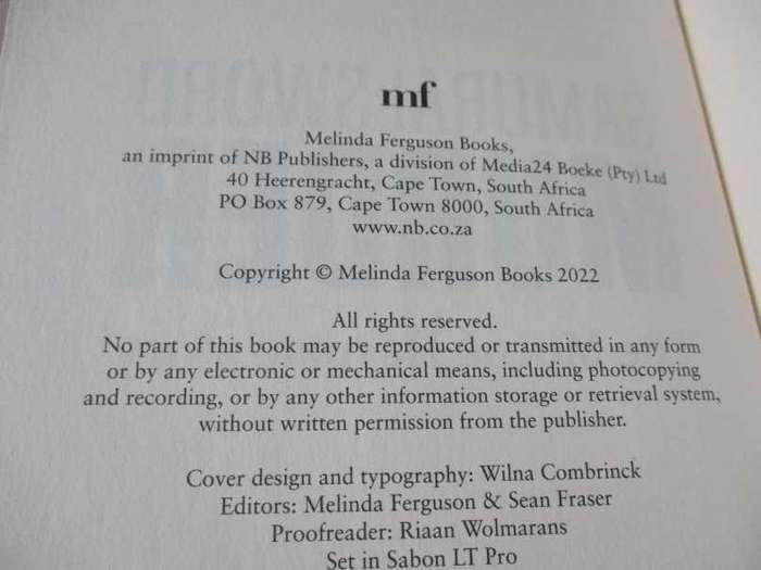 SAMURAI SWORD MURDER - THE MORNE' HARMSE STORY - NICOLE ENGELBRECHT