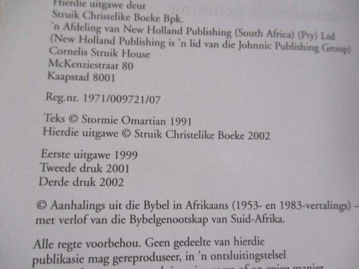 STAP VIR STAP N EMOSIONELE VRYHEID - N' VROU SE REIS NA EMOSIONELE GENESING - STORMIE OMARTIAN