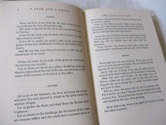 A TEAR AND A SMILE - KAHLIL GIBRAN