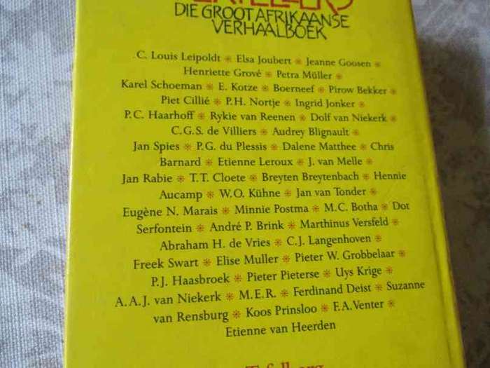 VERTELLERS - DIE GROOT AFRIKAANSE VERHAALBOEK SAAMGESTEL DEUR MERWE SCHOLTZ