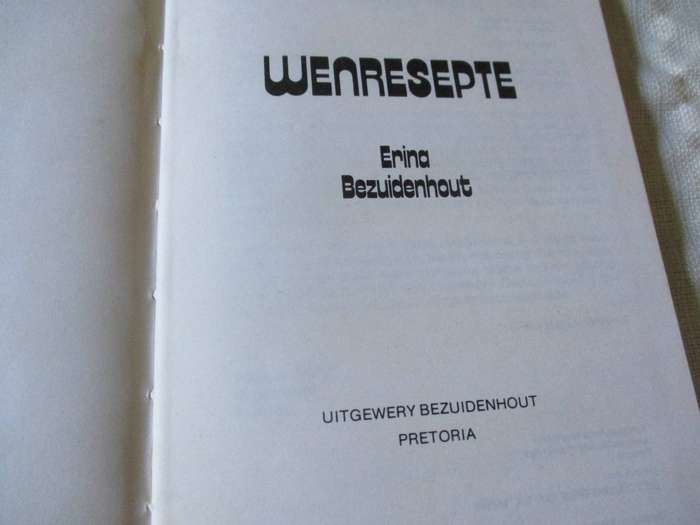 WENRESEPTE - ERINA BEZUIDENHOUT