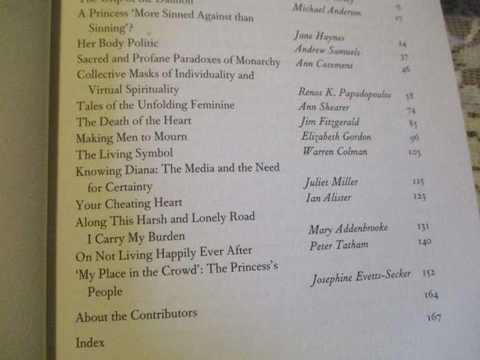 WHEN A PRINCESS DIES - REFLECTIONS FROM JUNGIAN ANALYSTS - EDITED BY JANE HAYNES AND ANN SHEARER