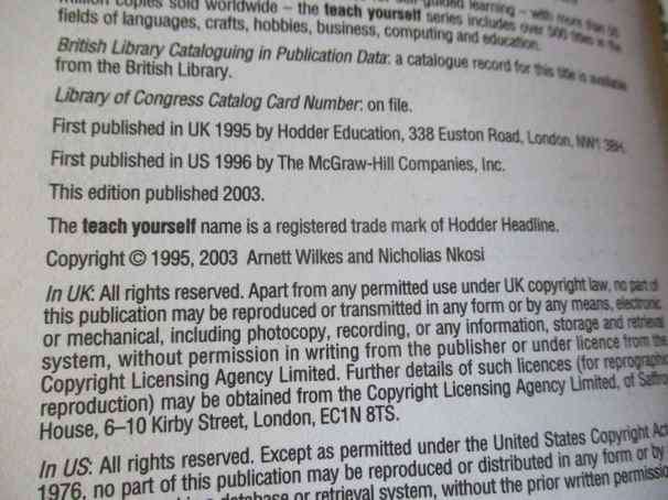 ZULU - ARNETT WILKES AND NICHOLIAS NKOSI - TEACH YOURSELF