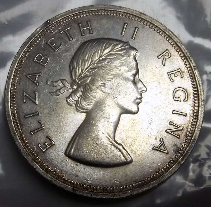 Union 5 Shillings 1954 - Proof like