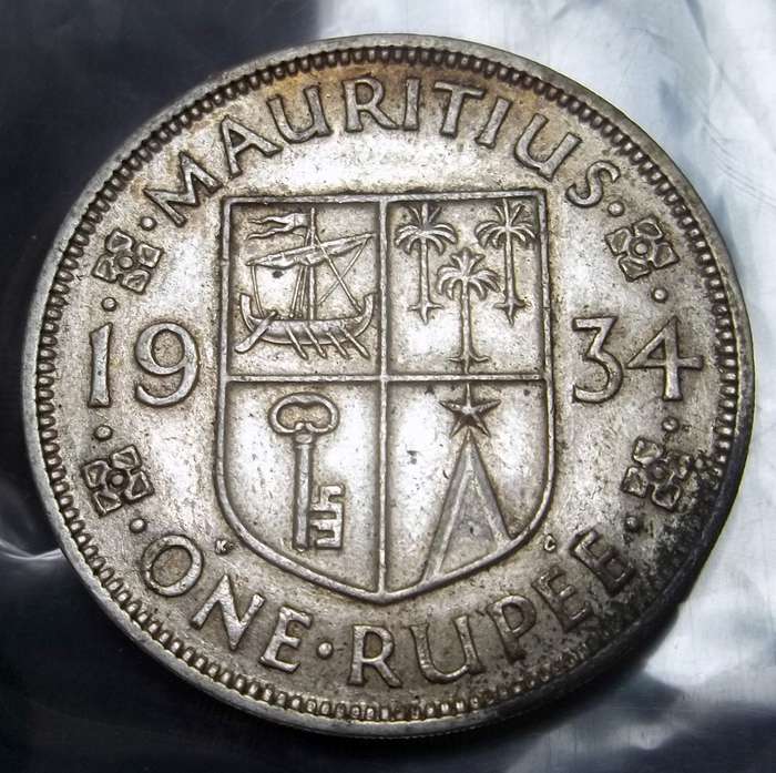 Mauritius 1 Rupees 1934