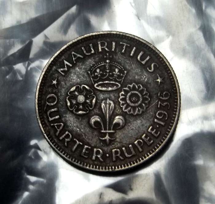 Mauritius 1/4 Rupee 1936