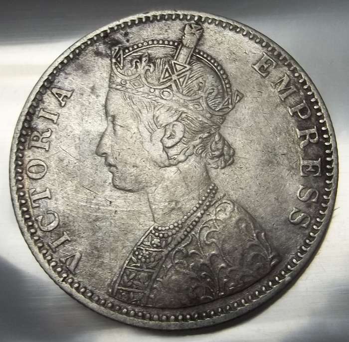 British India 1 Rupee 1889
