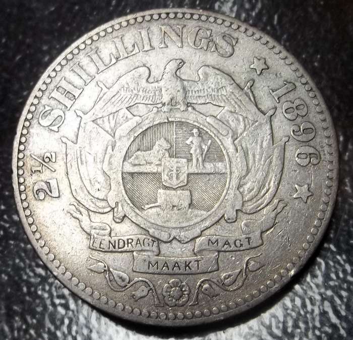 ZAR 1896 Two and a Half Shillings