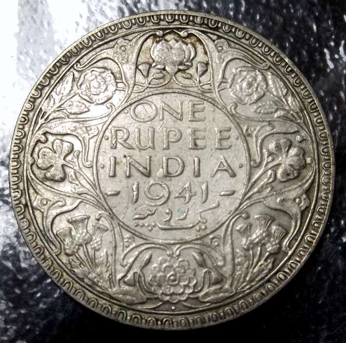 British India 1 Rupee 1941