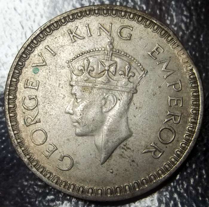 British India 1 Rupee 1943