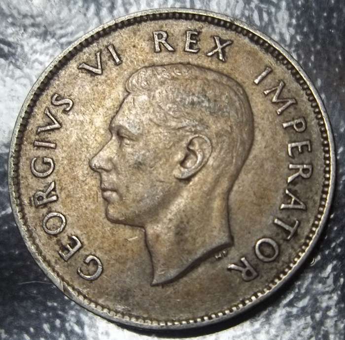 Union 2 Shillings 1945 - Nice condition