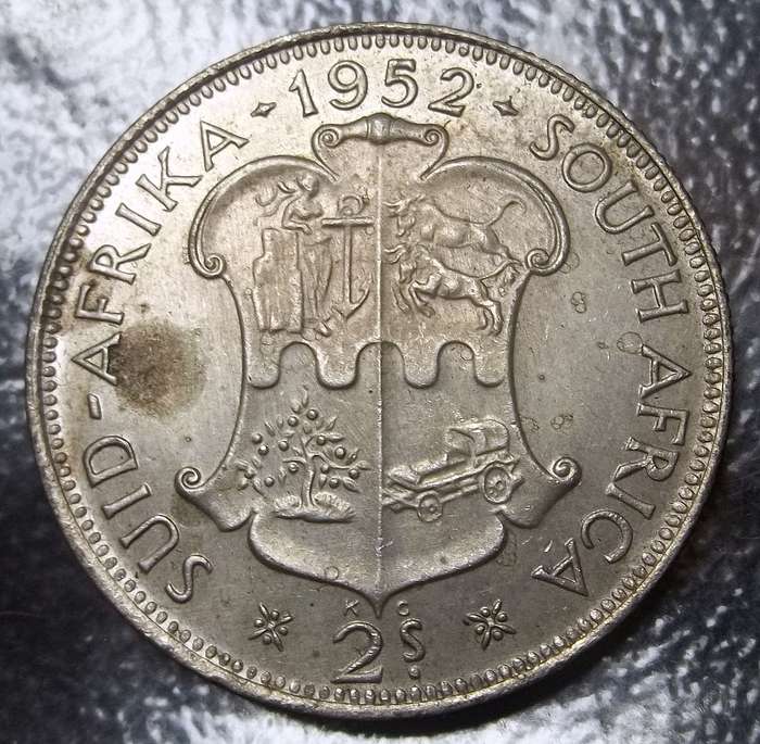 Union 2 Shillings 1952