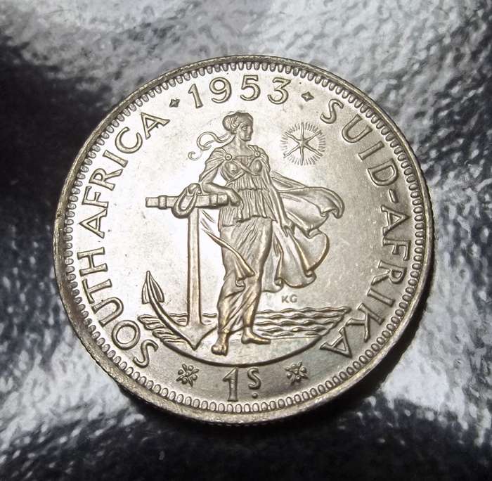 Union 1 Shilling 1953 - aUNC condition