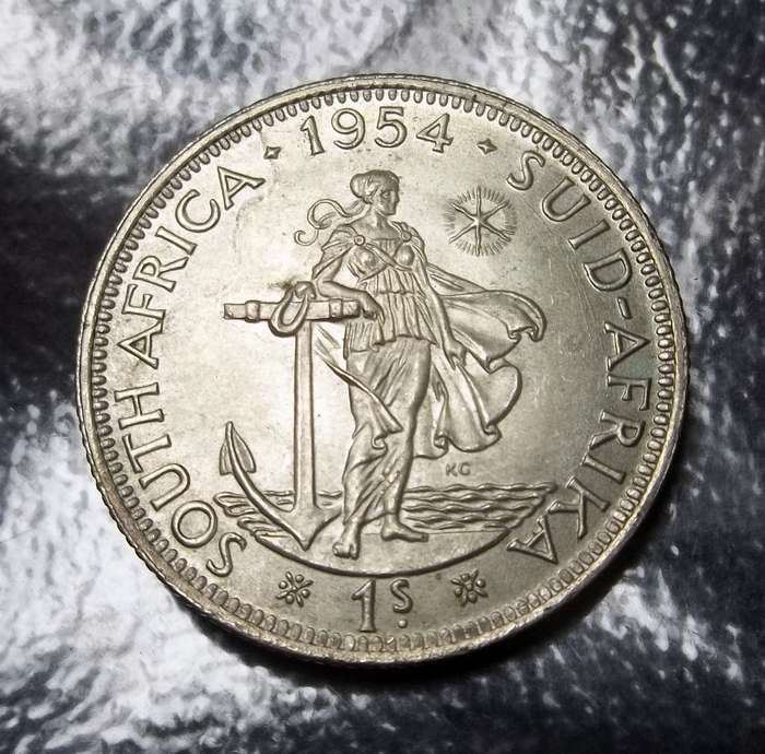 Union 1 Shilling 1954 - UNC condition