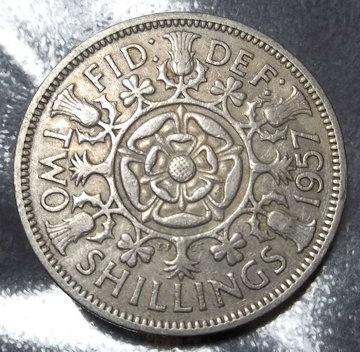 Britain Two Shillings 1957