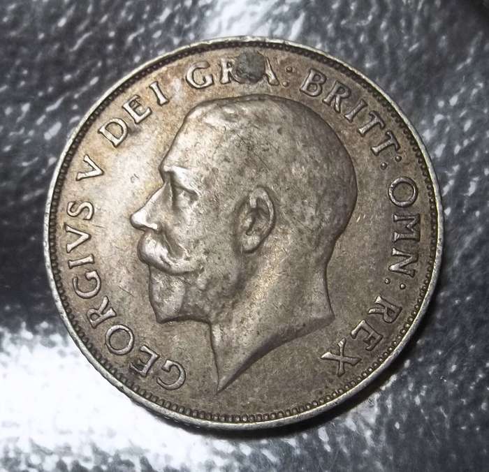 Britain 1 Shilling 1911 - Plugged