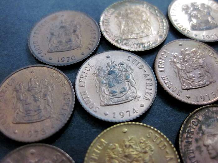 RSA - Full Set of 1/2 Cent coins - 1970 till 1983