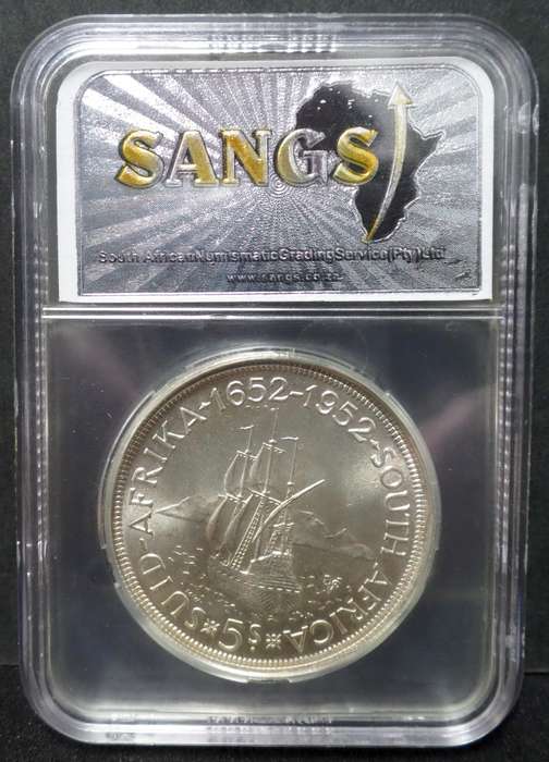SA Union 5 Shillings 1952 - SANGS MS64