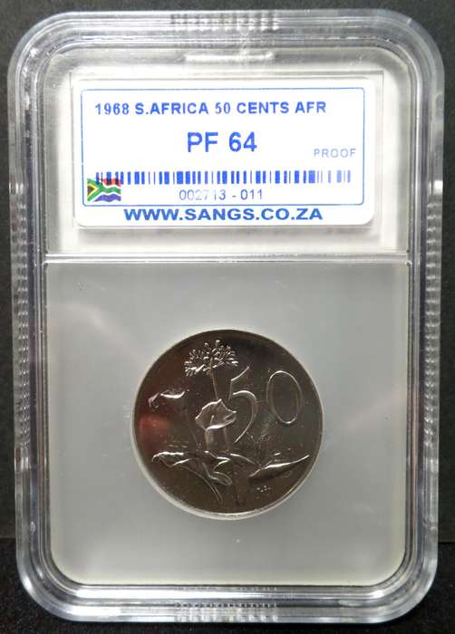 RSA 50 Cents 1968A - SANGS PF64