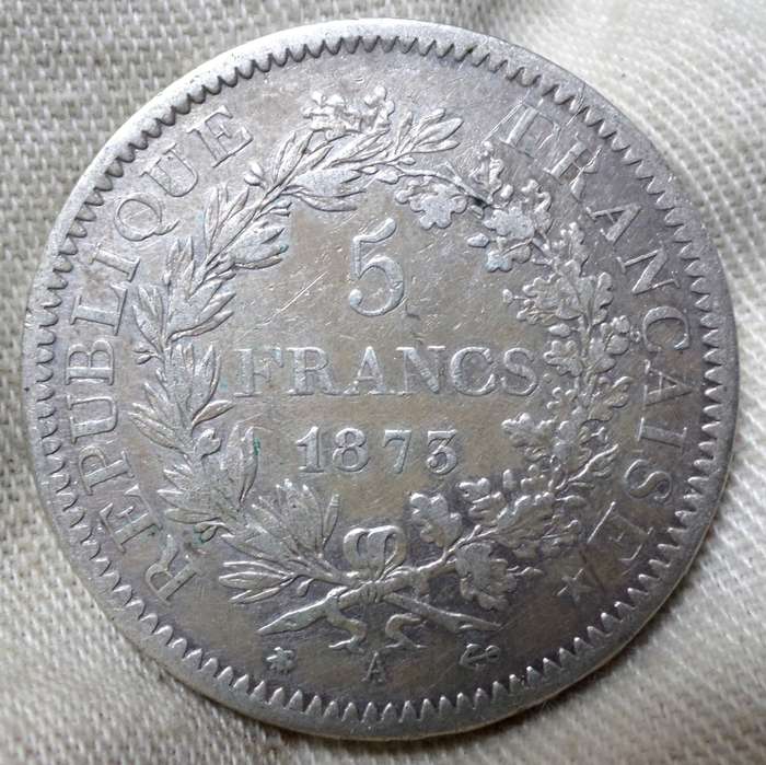 France 5 Francs 1875
