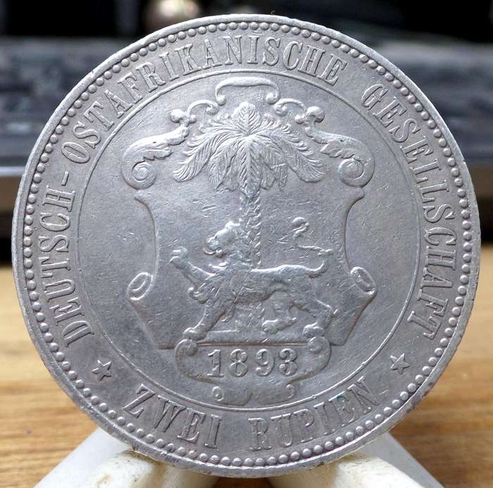 *R1 Auction* German East Africa 2 Rupien 1893 - *Scarce*
