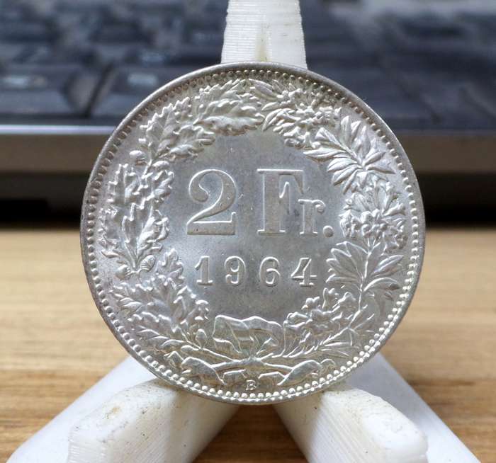 Switzerland 2 Francs 1964 - Excellent condition