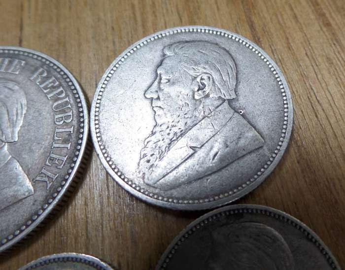 ZAR 1896 - Full set of silver coins