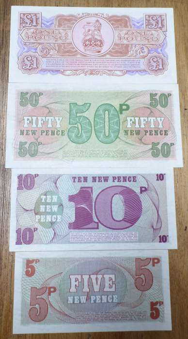 British Armed Forces money vouches - UNC condition