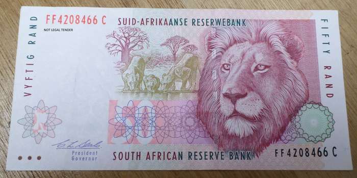 *R1 Auction* RSA 50 Rand mid 1990's(C Stals 2nd Issue) - Good condition