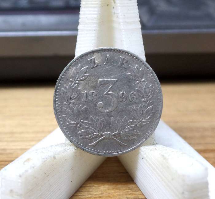 ZAR 3 pence 1896