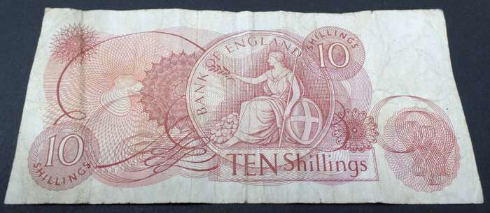 UK 10 Shillings late 1960's